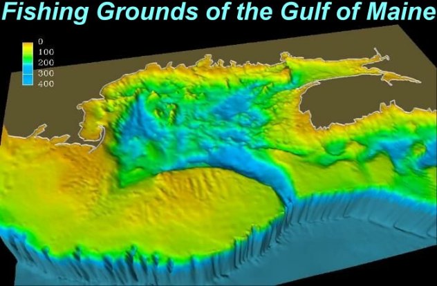 Seabed relief map - USGS